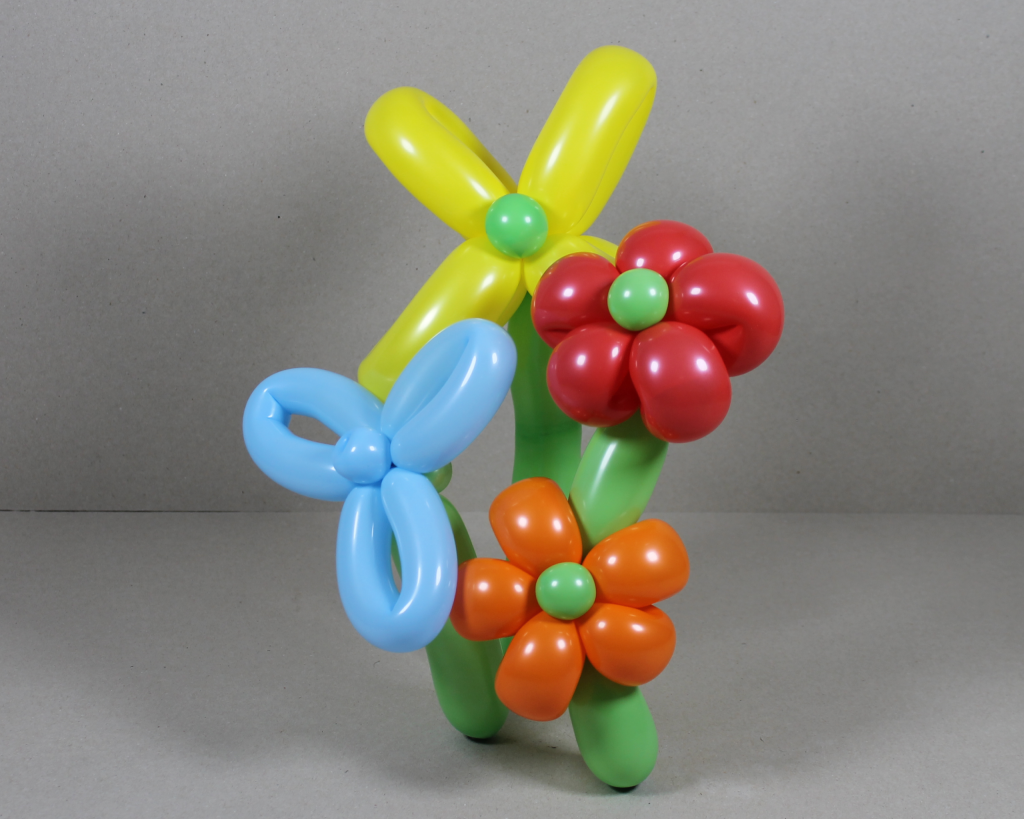 | Flores con globos sencillas | Cursos Pasa la risa