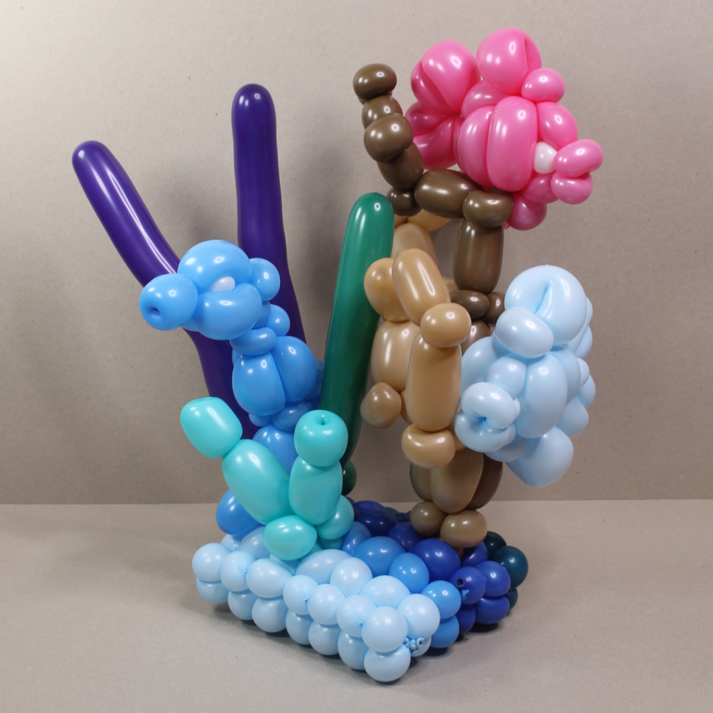 Centro de mesa marino de globos Centro de mesa marino de globos | Cursos Pasa la risa