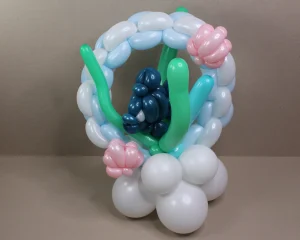 Centro de mesa marino de globos